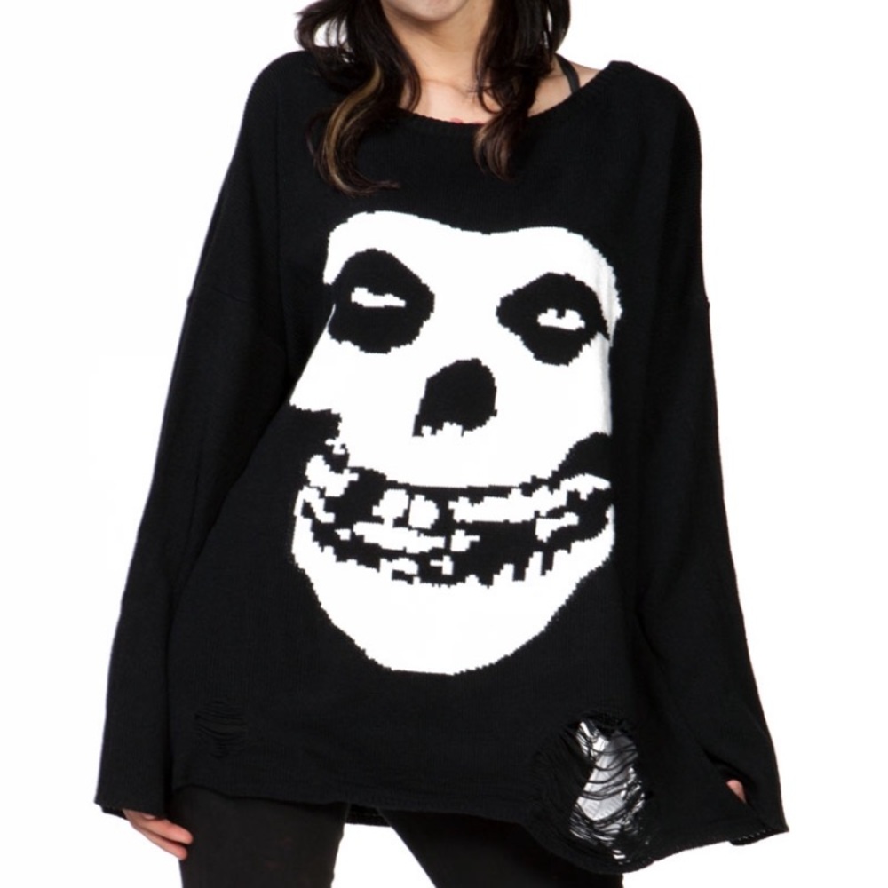 Iron fist Misfits fiend skull sweater